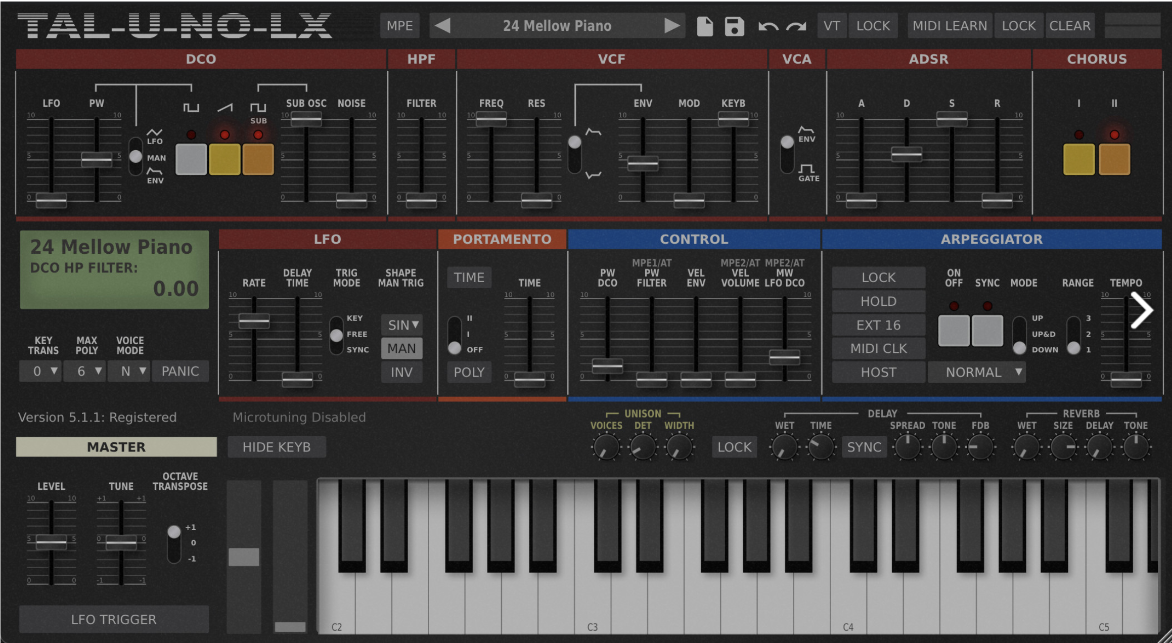 TAL-Togu Audio line TAL-U-NO-LX